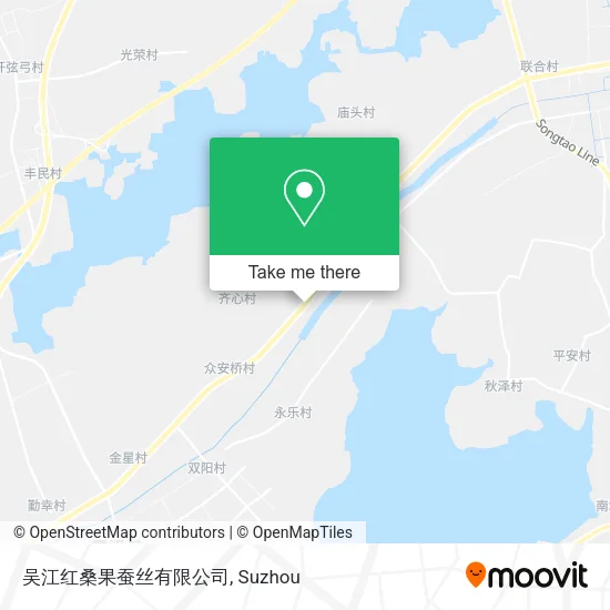 吴江红桑果蚕丝有限公司 map