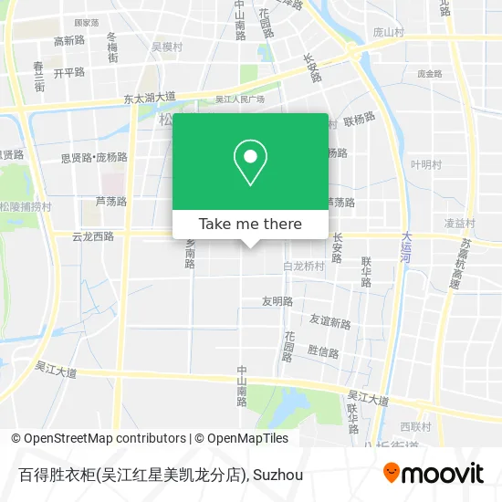 百得胜衣柜(吴江红星美凯龙分店) map