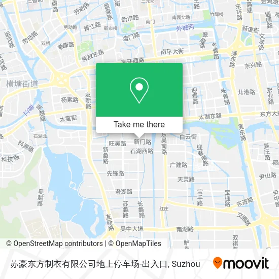 苏豪东方制衣有限公司地上停车场-出入口 map