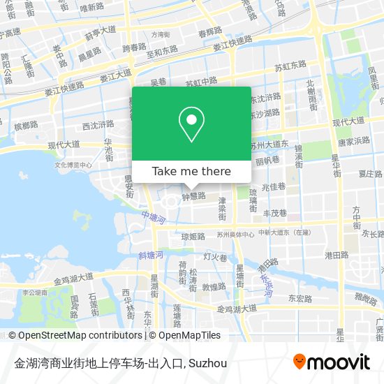 金湖湾商业街地上停车场-出入口 map