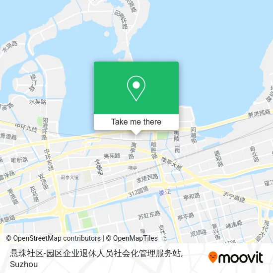 悬珠社区-园区企业退休人员社会化管理服务站 map