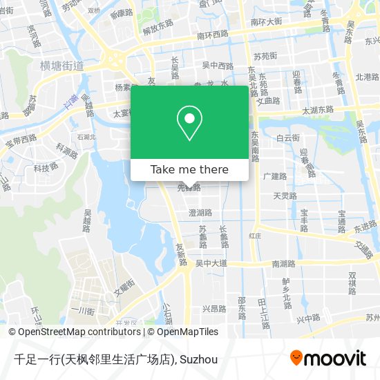 千足一行(天枫邻里生活广场店) map
