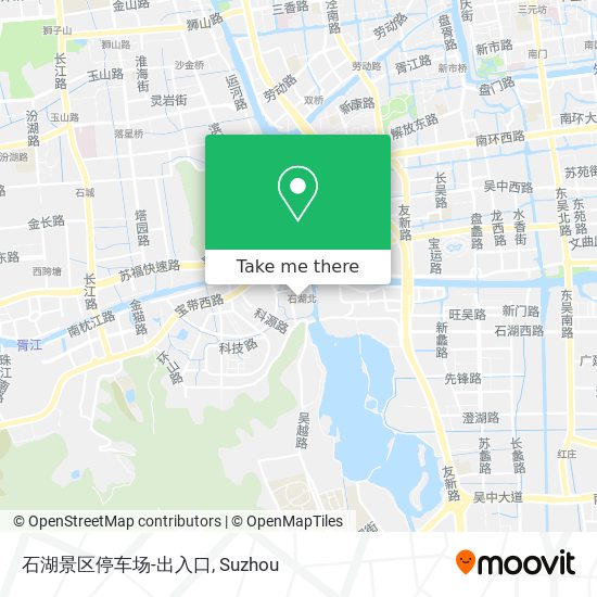 石湖景区停车场-出入口 map