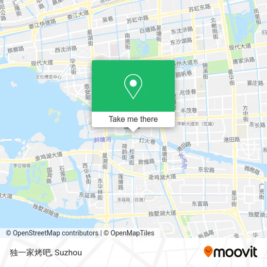 独一家烤吧 map