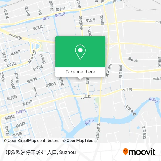 印象欧洲停车场-出入口 map