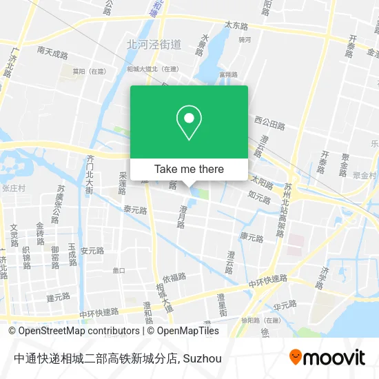 中通快递相城二部高铁新城分店 map