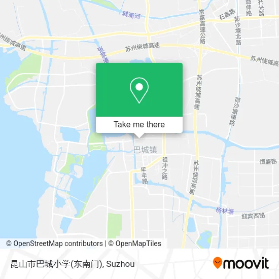 昆山市巴城小学(东南门) map