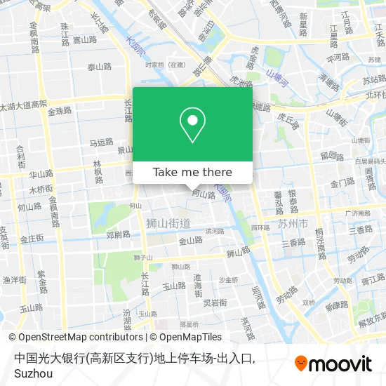 中国光大银行(高新区支行)地上停车场-出入口 map
