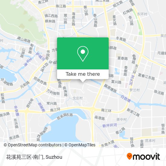 花溪苑三区-南门 map