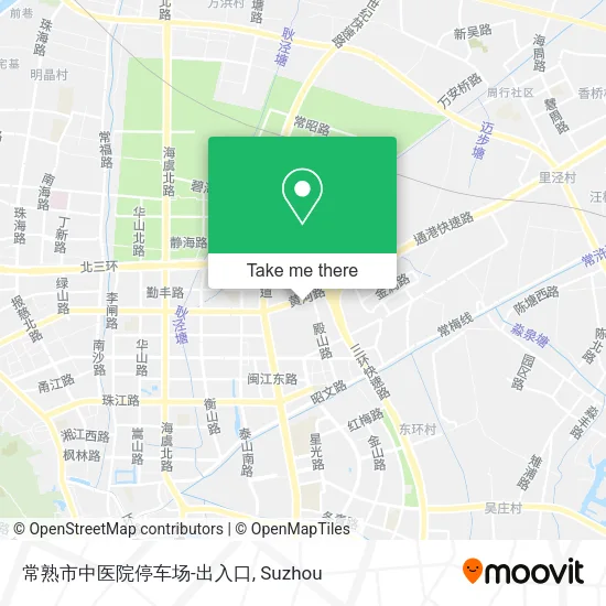 常熟市中医院停车场-出入口 map