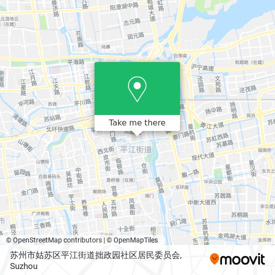 苏州市姑苏区平江街道拙政园社区居民委员会 map