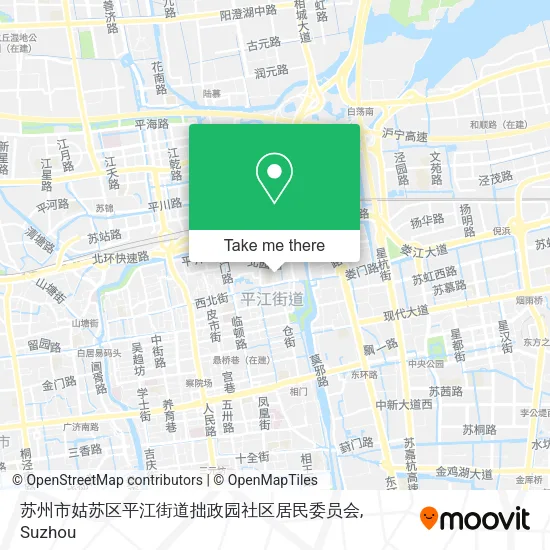 苏州市姑苏区平江街道拙政园社区居民委员会 map