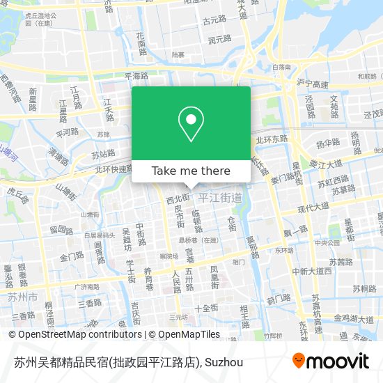 苏州吴都精品民宿(拙政园平江路店) map