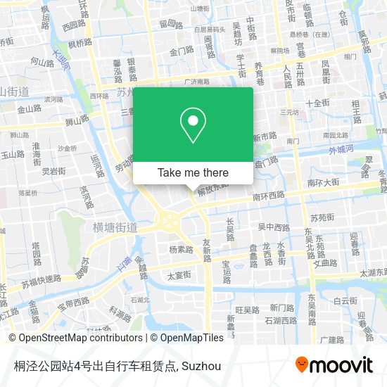 桐泾公园站4号出自行车租赁点 map