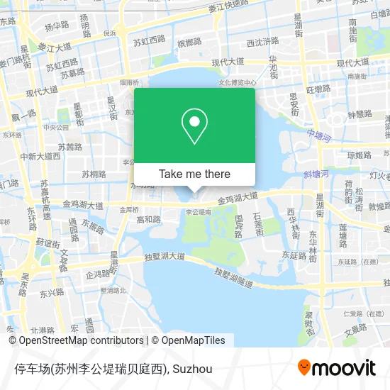 停车场(苏州李公堤瑞贝庭西) map