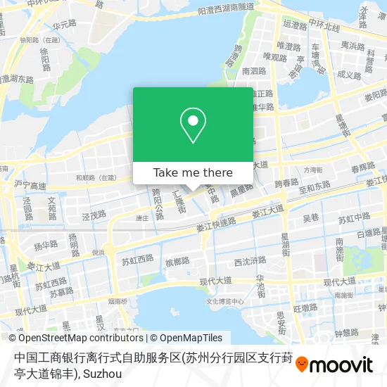 中国工商银行离行式自助服务区(苏州分行园区支行葑亭大道锦丰) map