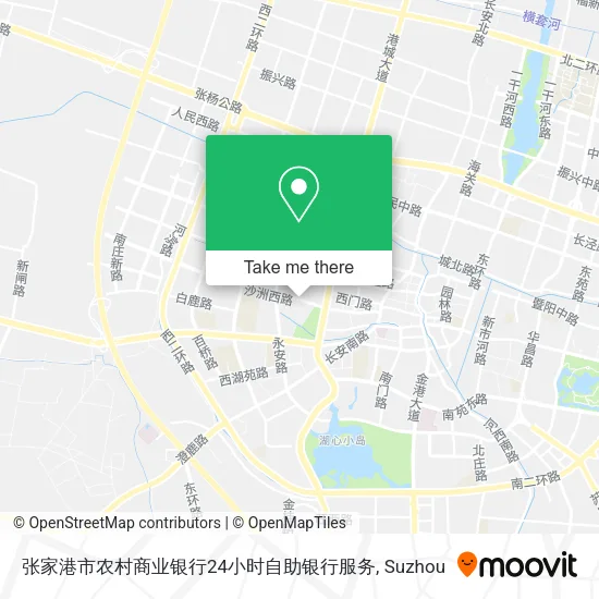 张家港市农村商业银行24小时自助银行服务 map
