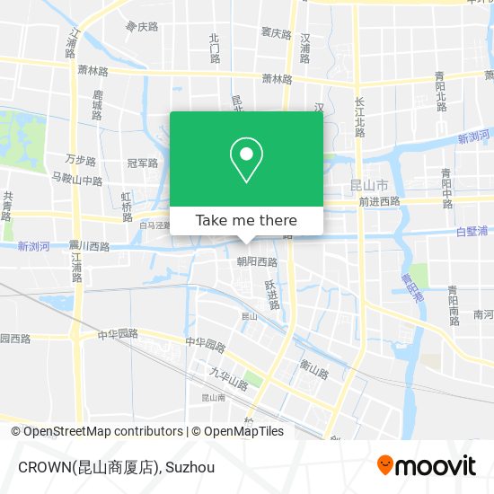 CROWN(昆山商厦店) map