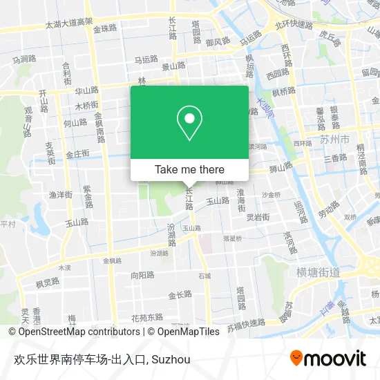 欢乐世界南停车场-出入口 map
