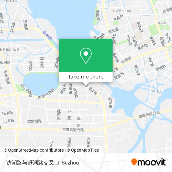 访湖路与赶湖路交叉口 map