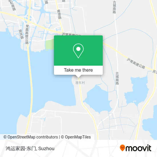 鸿运家园-东门 map