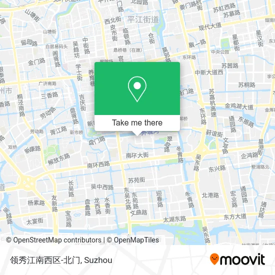 领秀江南西区-北门 map