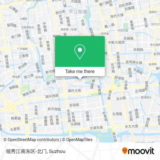 领秀江南东区-北门 map