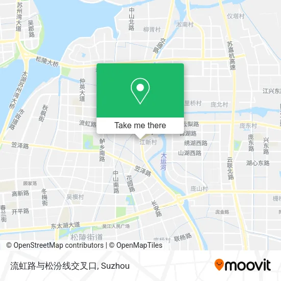 流虹路与松汾线交叉口 map