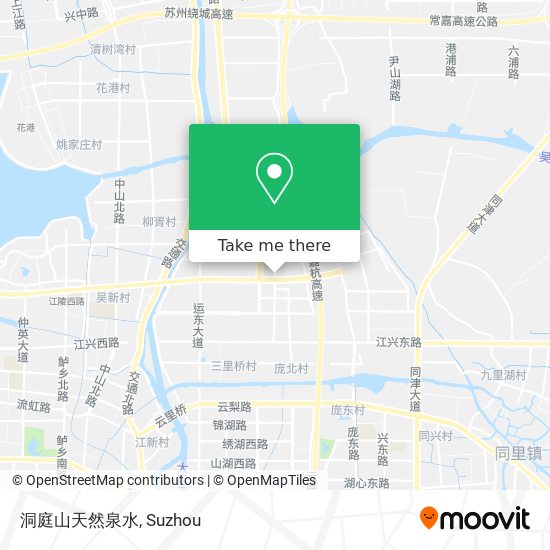 洞庭山天然泉水 map