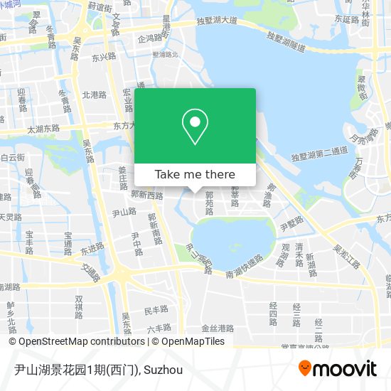 尹山湖景花园1期(西门) map