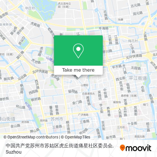 中国共产党苏州市苏姑区虎丘街道痛星社区委员会 map