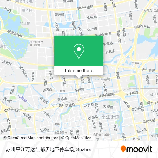 苏州平江万达红都店地下停车场 map