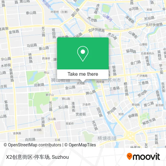 X2创意街区-停车场 map