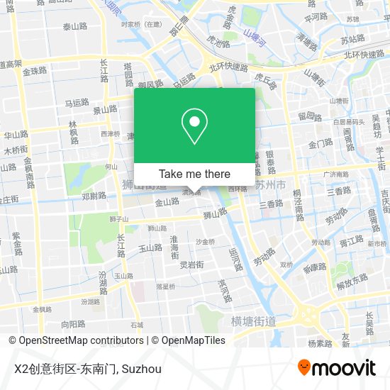 X2创意街区-东南门 map