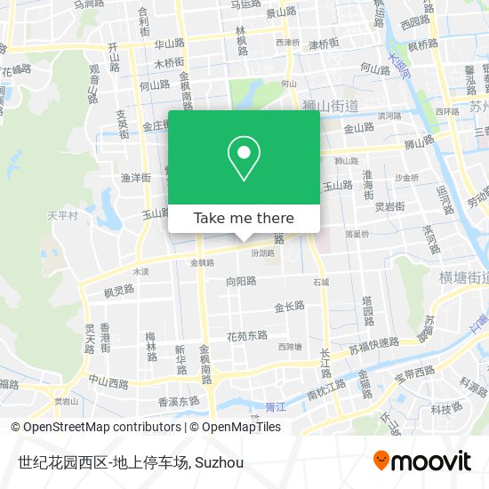 世纪花园西区-地上停车场 map