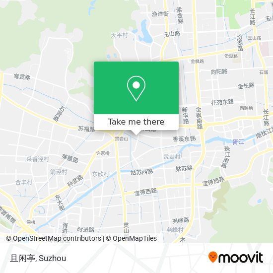 且闲亭 map