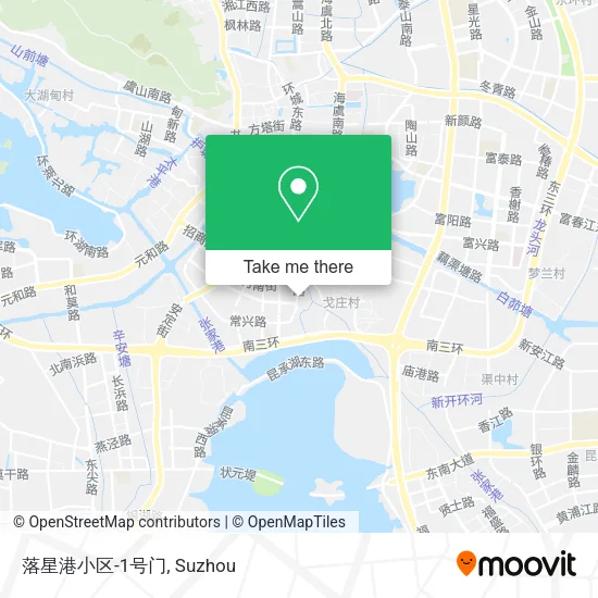 落星港小区-1号门 map