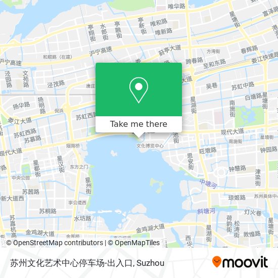 苏州文化艺术中心停车场-出入口 map
