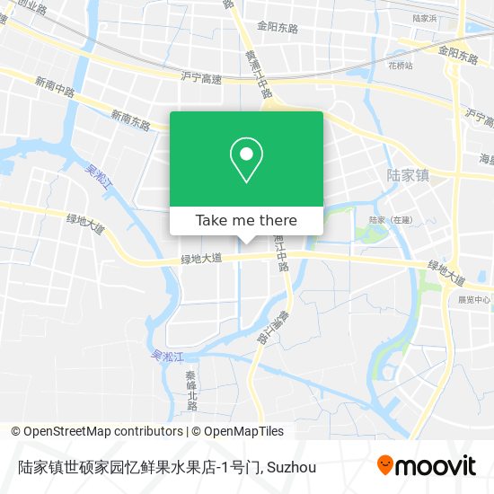 陆家镇世硕家园忆鲜果水果店-1号门 map