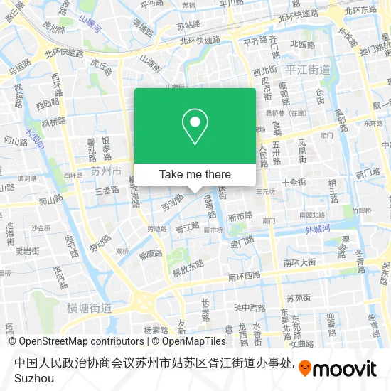 中国人民政治协商会议苏州市姑苏区胥江街道办事处 map