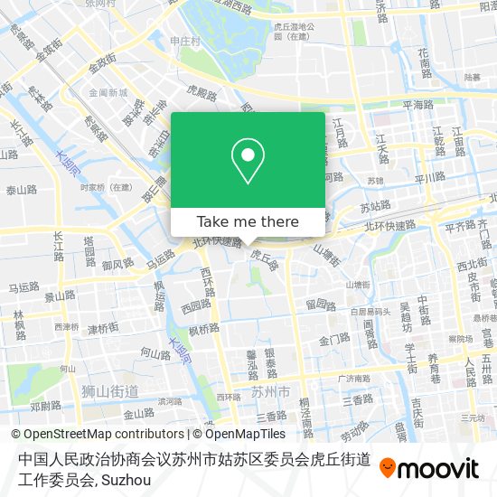 中国人民政治协商会议苏州市姑苏区委员会虎丘街道工作委员会 map
