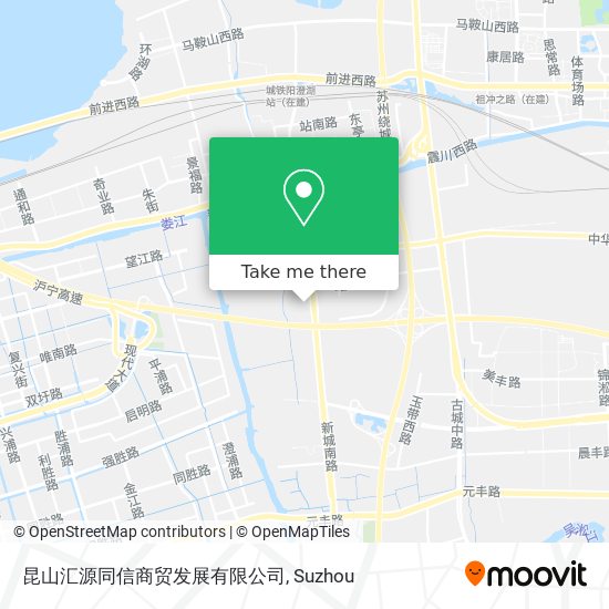 昆山汇源同信商贸发展有限公司 map