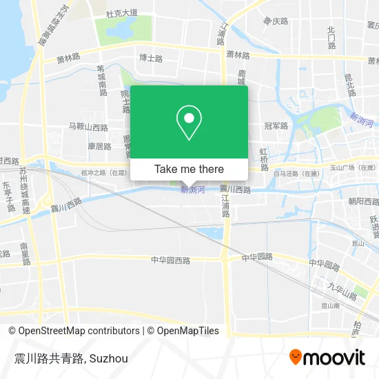 震川路共青路 map