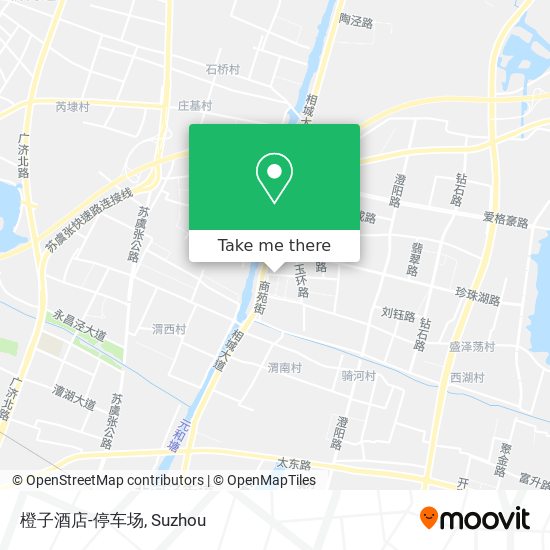 橙子酒店-停车场 map