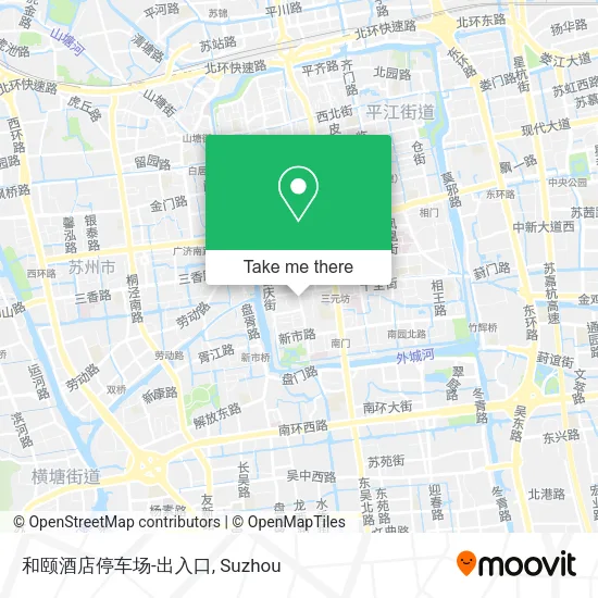 和颐酒店停车场-出入口 map