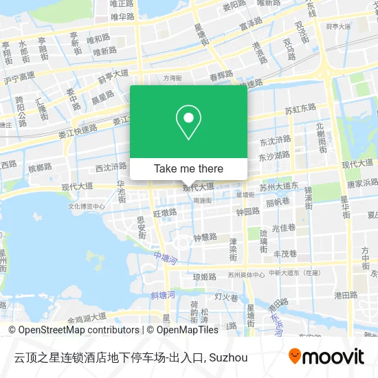 云顶之星连锁酒店地下停车场-出入口 map