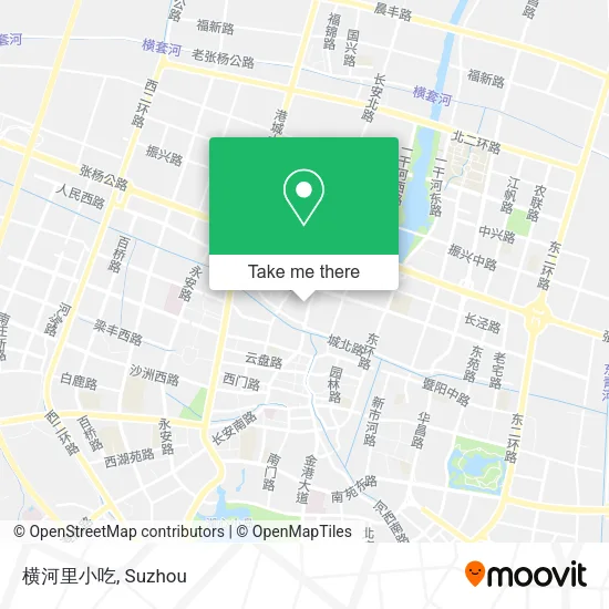 横河里小吃 map