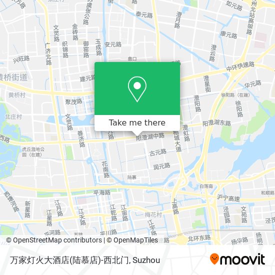 万家灯火大酒店(陆慕店)-西北门 map