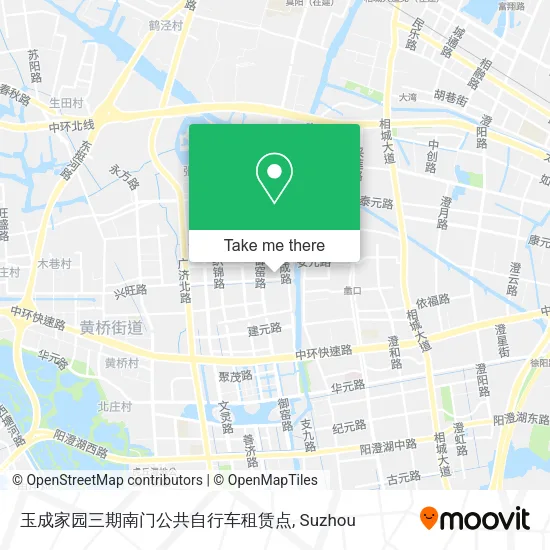 玉成家园三期南门公共自行车租赁点 map