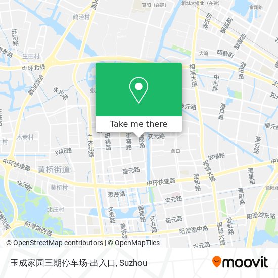 玉成家园三期停车场-出入口 map